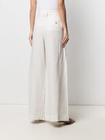 Thumbnail for your product : Alysi Tailored Linen Palazzo Trousers