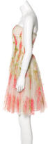 Thumbnail for your product : J. Mendel Floral Print Tulle Dress