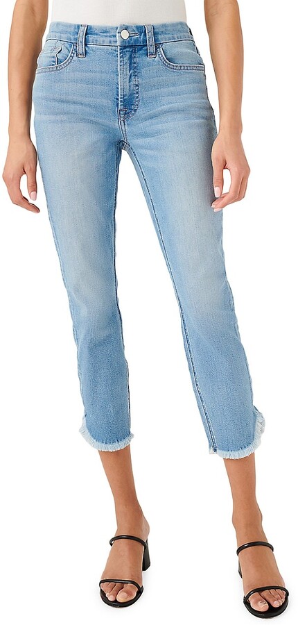 Jen7 Tulip Fray Hem Ankle Skinny Jeans - ShopStyle