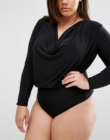 Thumbnail for your product : Club L Plus Body With Drape Front