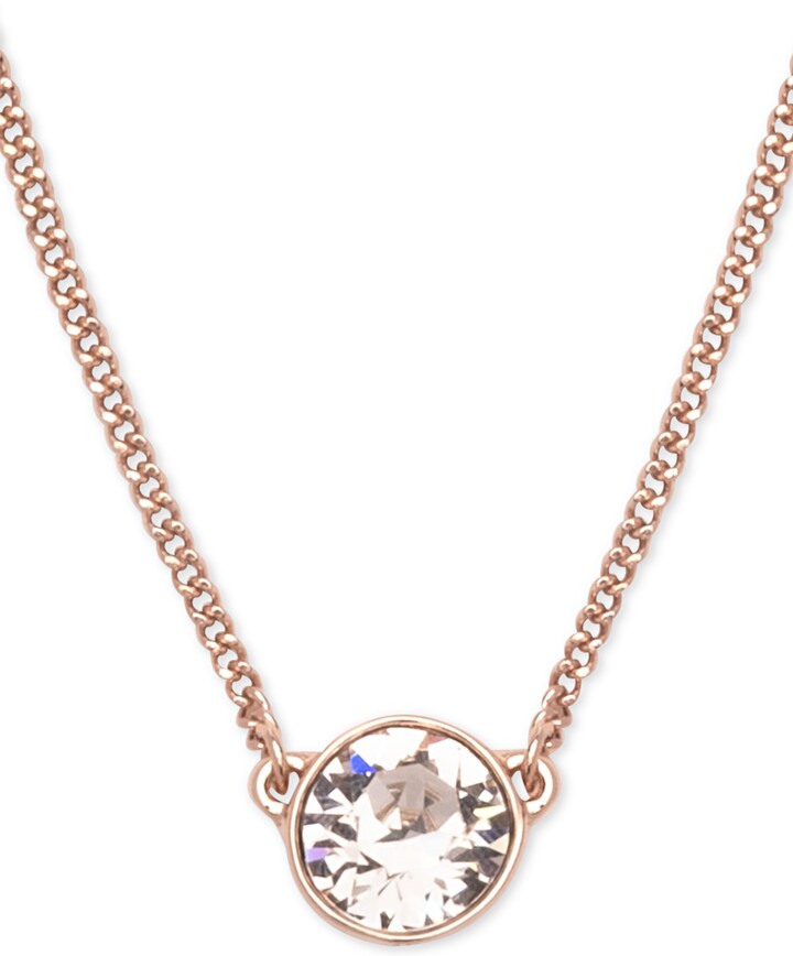 Givenchy Crystal Fireball Pendant Necklace 16