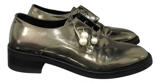 Coliac Silver Leather Lace ups