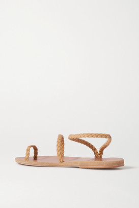 Ancient Greek Sandals Eleftheria Braided Leather Sandals - Neutral