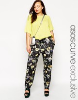 Thumbnail for your product : ASOS CURVE Jogger In Textured Floral Print