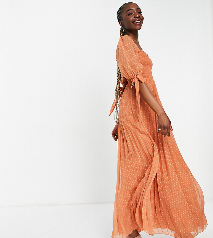 rust maxi dress
