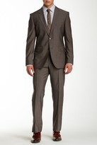 Thumbnail for your product : HUGO BOSS Brown Sharkskin Two Button Notch Lapel Wool Suit
