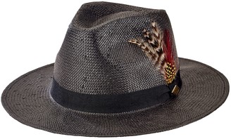mens fedora hat with feather
