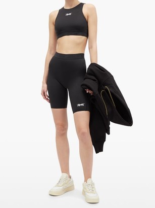 Reebok x Victoria Beckham High-rise Jersey Cycling Shorts - Black