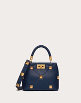 Thumbnail for your product : Valentino Garavani Small Roman Stud The Handle Bag In Nappa Women Black 100% Lambskin OneSize