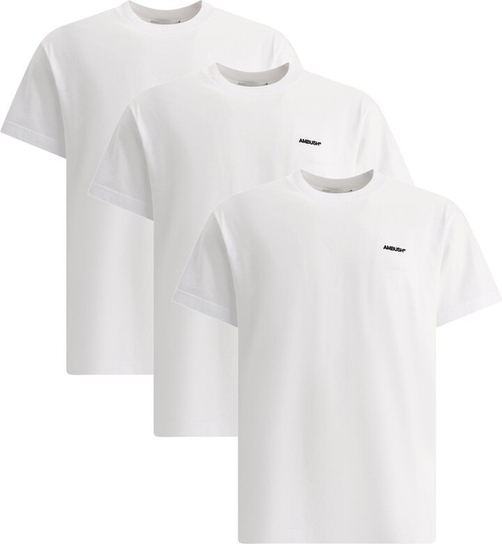 Ambush Logo Detailed Pack Of Three Crewneck T-Shirt