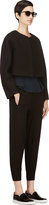 Thumbnail for your product : Nina Ricci Black Cropped Silk Crepe Trousers