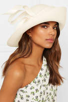 Thumbnail for your product : Philip Treacy Script Crown Straw Hat - Ivory