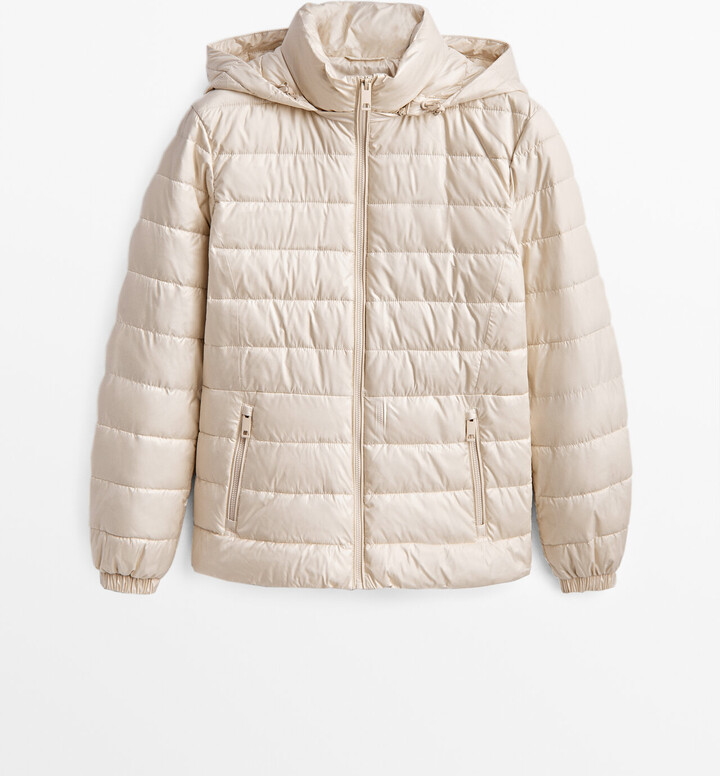Massimo Dutti Fitted Puffer Jacket ShopStyle