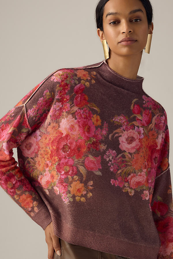 Pilcro The Alani Cashmere Mock-Neck Sweater by Beige ShopStyle