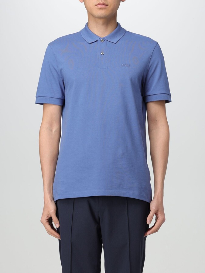 HUGO BOSS Polo Shirt Men color Blue
