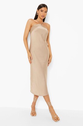 beige formal dress