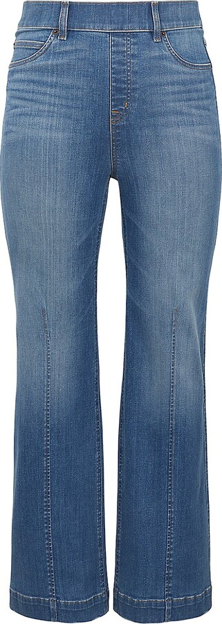 Spanx Seamed-Front Wide-Leg Jeans - ShopStyle