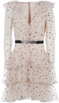 Thumbnail for your product : Philosophy di Lorenzo Serafini V-neck Dotted Print Back Zip Dress