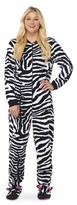 Thumbnail for your product : Nick & Nora Women's Zebra Footie PJ Black/White