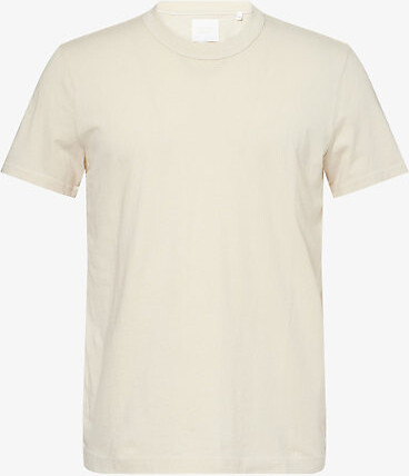 Citizens of Humanity Mens Ecru Everyday Short-Sleeve Cotton-Jersey T-Shirt Xs