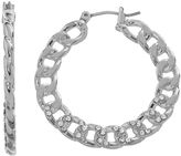 Thumbnail for your product : Juicy Couture chain link hoop earrings