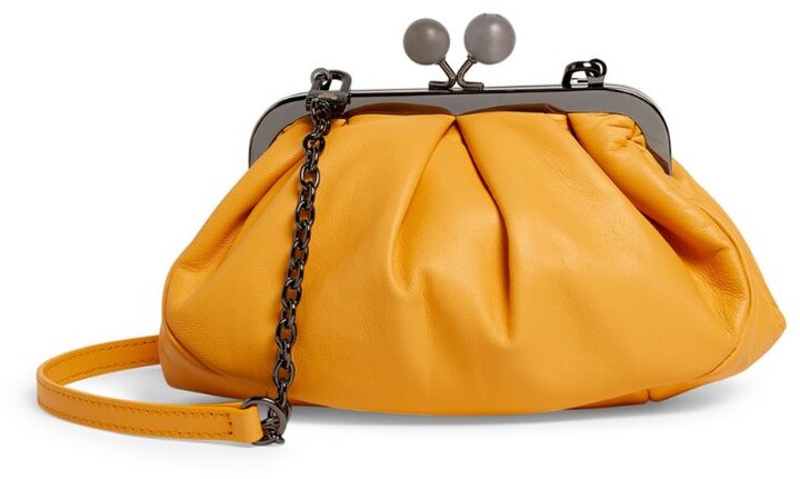 Weekend Max Mara Small Leather Pasticcino Clutch Bag - ShopStyle