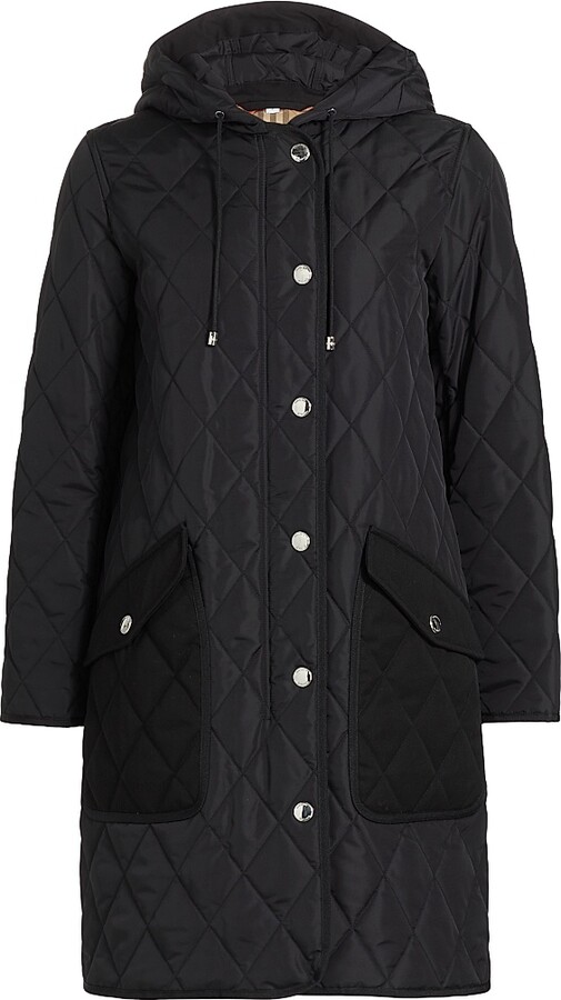 Burberry Hooded Quilted Jacket ShopStyle