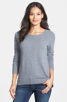 Thumbnail for your product : Nordstrom Pleat Back High-Low Cashmere Sweater