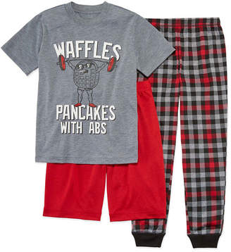 Arizona 3-pc. Waffles Pajama Set Boys-Husky