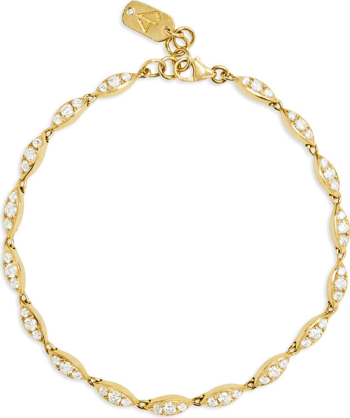 CARBON & HYDE Angel Diamond Yellow Gold Bracelet