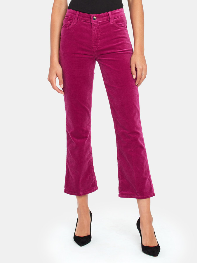 bootcut velvet jeans