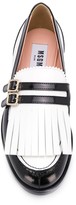 Thumbnail for your product : MSGM Two-Tone Fringed Loafers