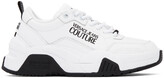 Thumbnail for your product : Versace Jeans Couture White & Black Logo Sneakers