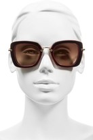 Thumbnail for your product : Miu Miu Women's 52Mm Sunglasses - Marble White/ Black