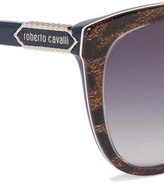 Thumbnail for your product : Roberto Cavalli Animal-Print Square-Frame Acetate Sunglasses
