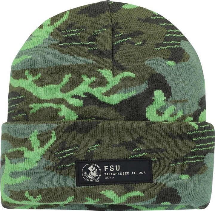 Fanatics Branded Camo New Jersey Devils Military Appreciation Cuffed Knit Hat with Pom