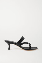 Thumbnail for your product : Manolo Blahnik Susa 50 Leather Sandals - Black