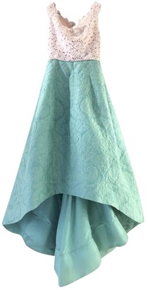 Oscar de la Renta Green Lace Dress for Women