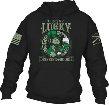 Grunt Style Lucky Drinking Hoodie (Medium