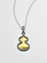 Thumbnail for your product : Gurhan Sterling Silver & 24K Flame Pendant Necklace