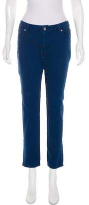 Michael Kors Mid-Rise Straight-Leg Jeans blue Mid-Rise Straight-Leg Jeans