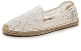 Thumbnail for your product : Soludos Chantilly Lace Smoking Slippers