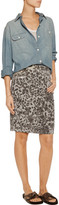 Thumbnail for your product : Current/Elliott The Geneva Printed Stretch-Cotton Skirt