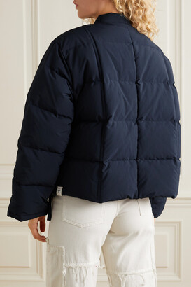 Jil Sander Cropped Quilted Shell Down Jacket - Blue