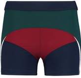 Thumbnail for your product : NO KA 'OI Haku Paneled Stretch-Jersey Shorts