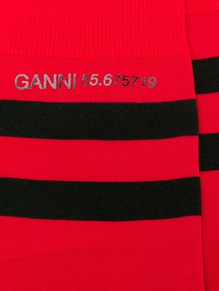 Ganni Striped Socks