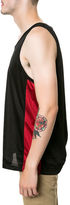 Thumbnail for your product : Waimea The Blocked Mesh Tank in Black & Red