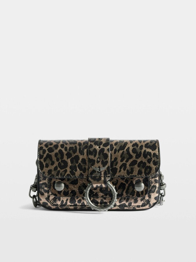 Zadig & Voltaire Kate Wallet Metal Leopard Bag