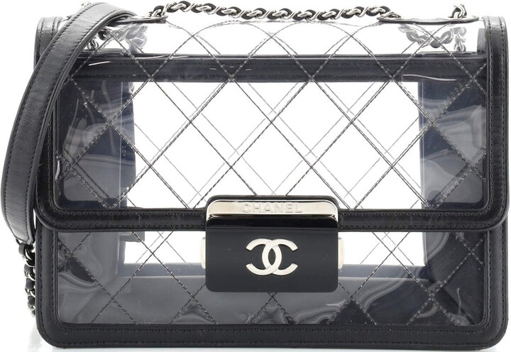 chanel clear pvc bags