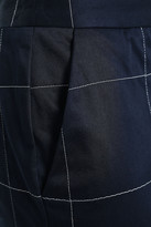 Thumbnail for your product : Stella Jean Checked Cotton-blend Sateen Flared Pants